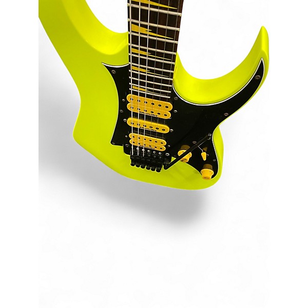 Used Ibanez PREMIUM RG 25TH ANNIVERSARY FLOURESCENT YELLOW Solid Body Electric Guitar