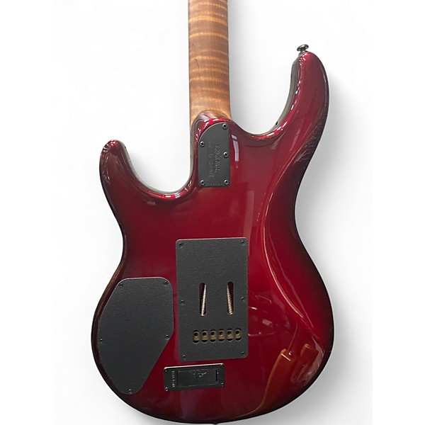 Used Ernie Ball Music Man LUKE 4 Candy Apple Red Metallic Solid Body Electric Guitar