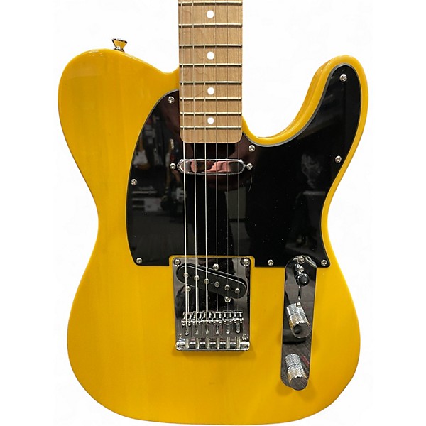 Used Squier Telecaster Blonde Solid Body Electric Guitar