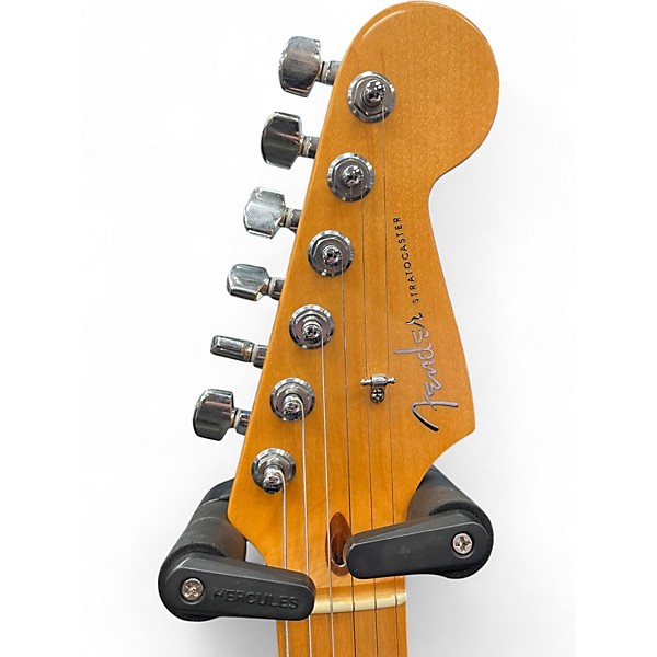 Used 2005 Fender American Deluxe Stratocaster Blonde Solid Body Electric Guitar