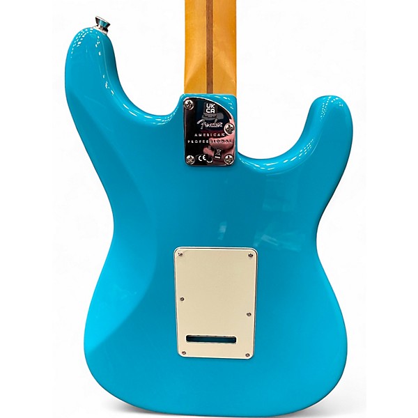 Used Fender American Professional II Stratocaster LH Blue Sapphire Solid Body Electric Guitar
