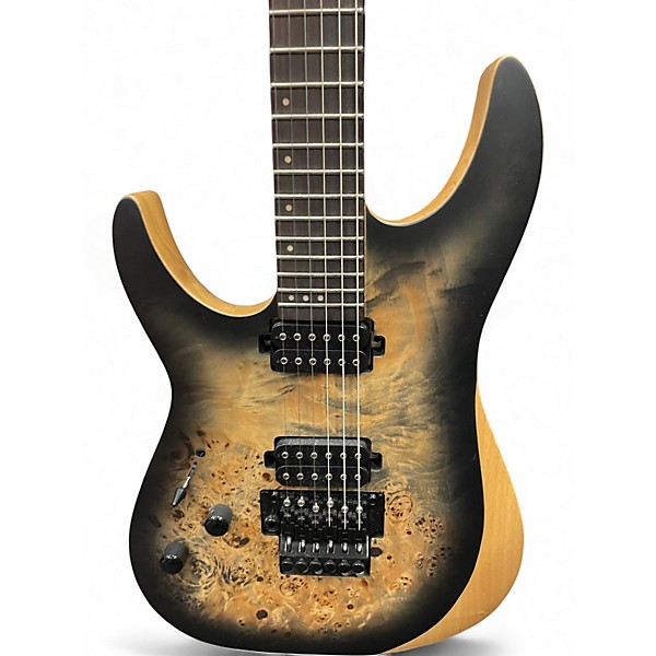 Used Schecter Guitar Research REAPER-6FR LH Trans Charcoal Solid Body Electric Guitar