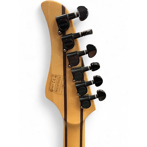 Used Schecter Guitar Research REAPER-6FR LH Trans Charcoal Solid Body Electric Guitar