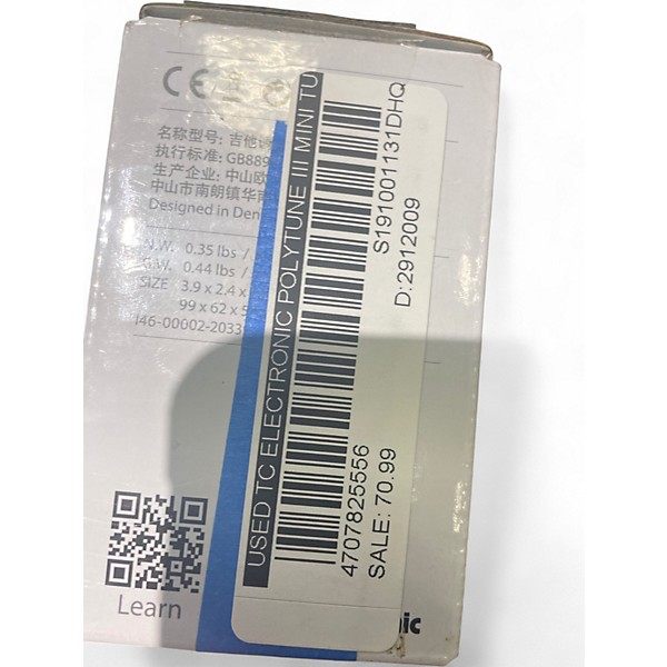 Used TC Electronic polytune iii mini Tuner Pedal