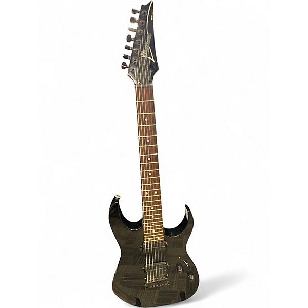 Used 1999 Ibanez RG7620 7 String Black Solid Body Electric Guitar