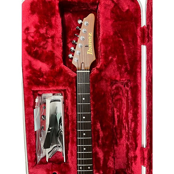 Used Ibanez AZ2204NW PRESTIGE Dark Tide Blue Solid Body Electric Guitar