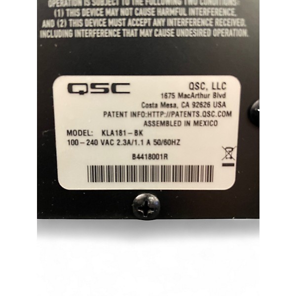 Used QSC KLA181 Powered Subwoofer