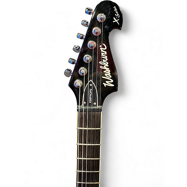 Used Washburn X50PROFE Transparent Black Solid Body Electric Guitar