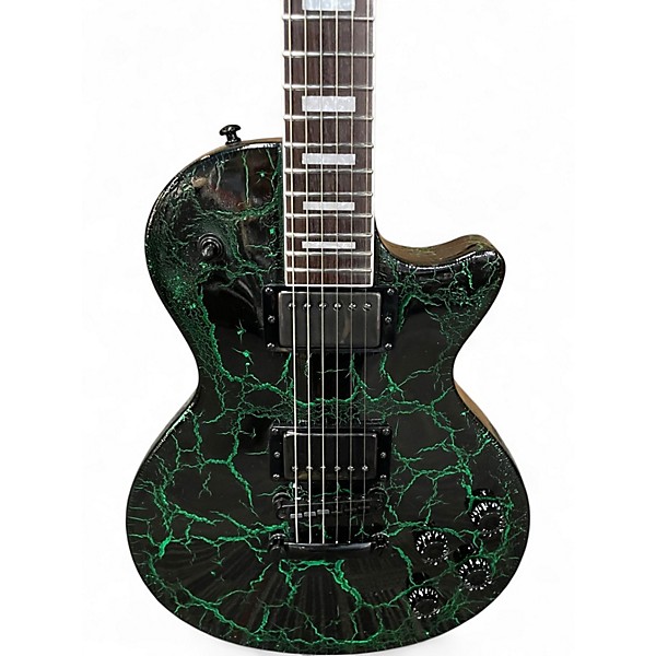 Used Firefly FFLPS Green Crackle Solid Body Electric Guitar