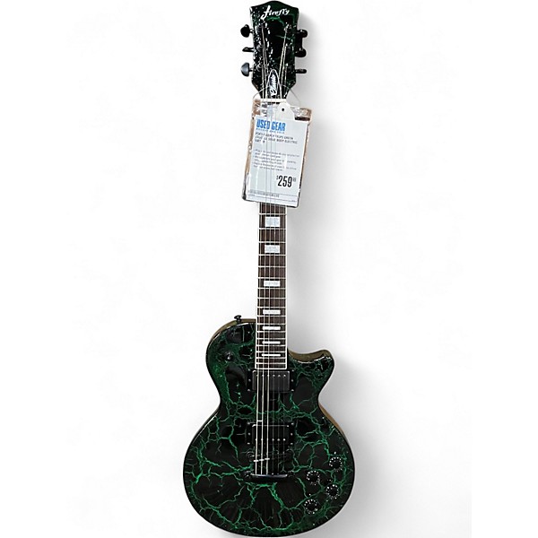 Used Firefly FFLPS Green Crackle Solid Body Electric Guitar