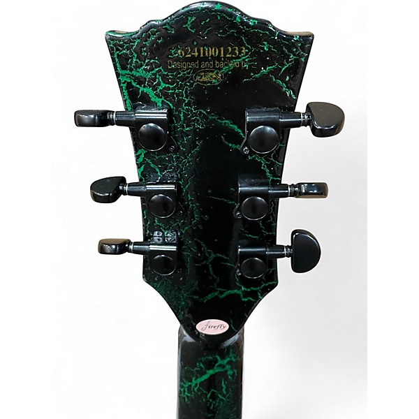 Used Firefly FFLPS Green Crackle Solid Body Electric Guitar