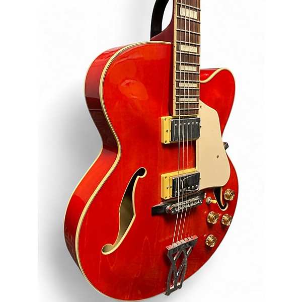 Used Ibanez AF75-D-12-02 Candy Apple Red Hollow Body Electric Guitar