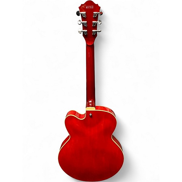 Used Ibanez AF75-D-12-02 Candy Apple Red Hollow Body Electric Guitar