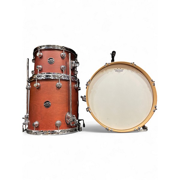 Used DW 3 Piece Performance Series Dark Cherry Burst Drum Kit