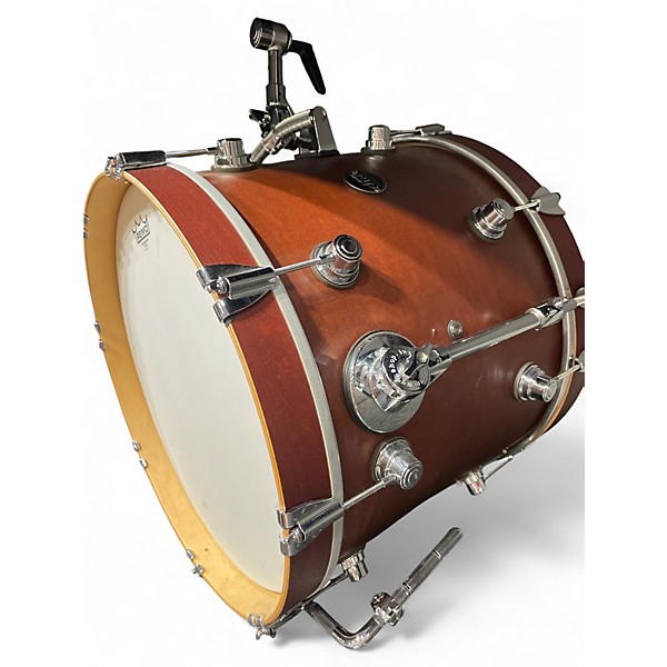 Used DW 3 Piece Performance Series Dark Cherry Burst Drum Kit