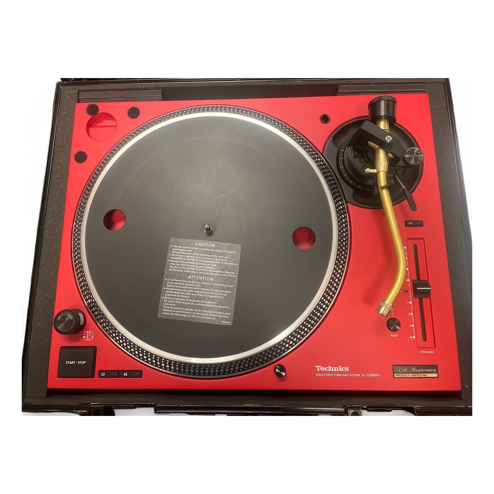 Used Technics SL-1200M7L-R 50TH ANNIVESARY Turntable | Guitar Center