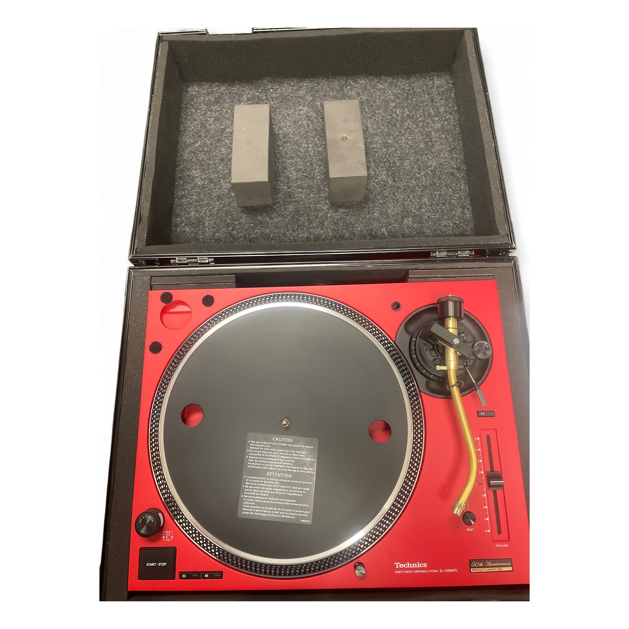 Used Technics SL-1200M7L-R 50TH ANNIVESARY Turntable | Guitar Center