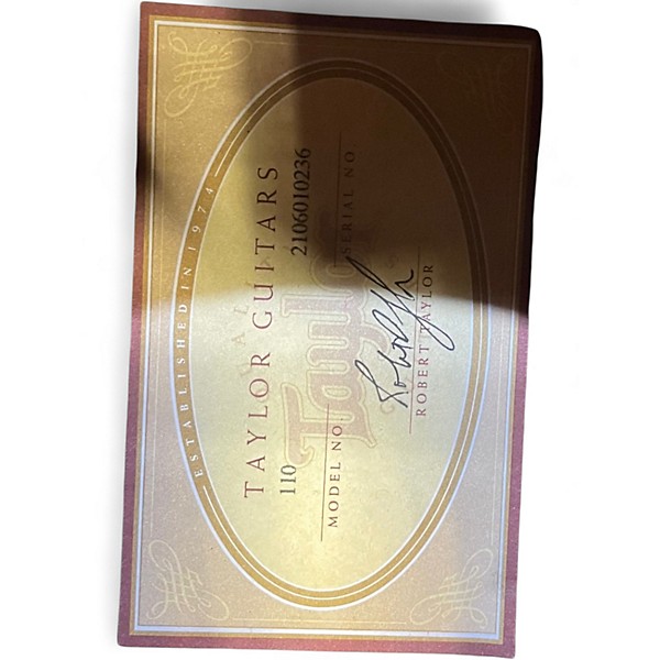 Used Taylor 110 Natural Acoustic Guitar