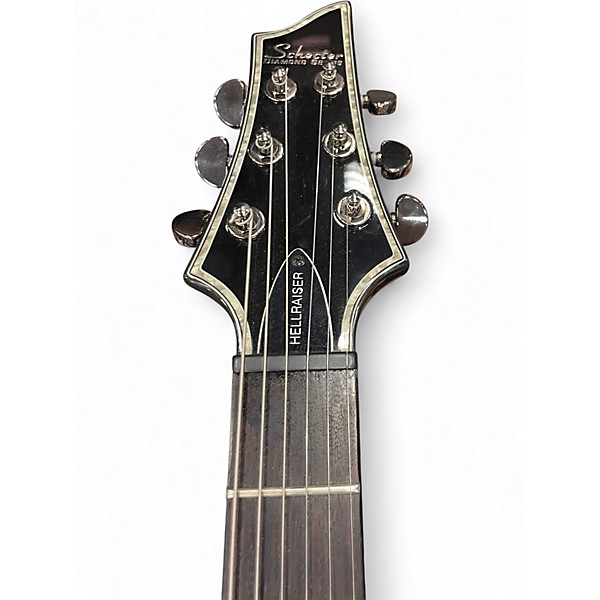 Used Schecter Guitar Research Hellraiser C1 Black Solid Body Electric Guitar