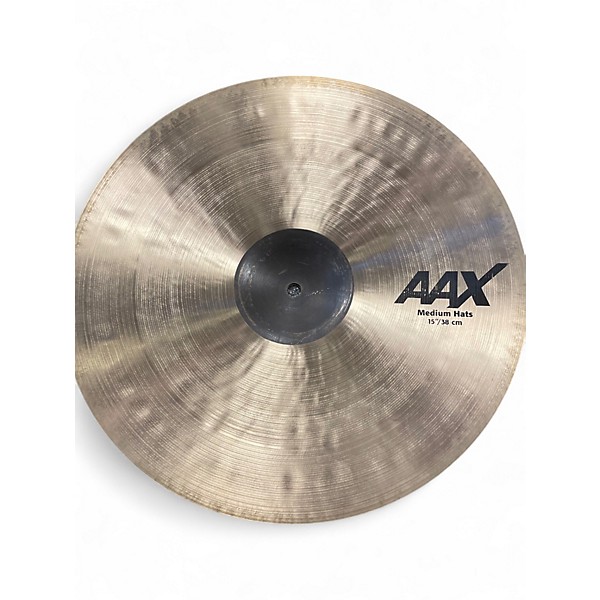 Used SABIAN 15in AAX MEDIUM HI-HAT PAIR Cymbal