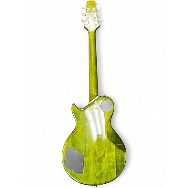 Used Aria Pro II PE-Series Olive Green Solid Body Electric Guitar