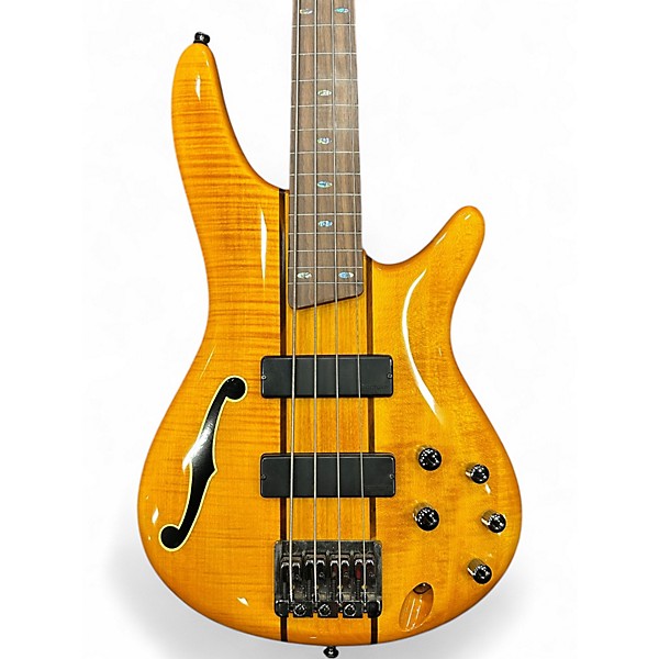 Used Ibanez SR700 Amber Electric Bass Guitar