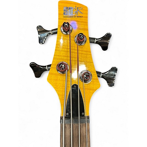 Used Ibanez SR700 Amber Electric Bass Guitar
