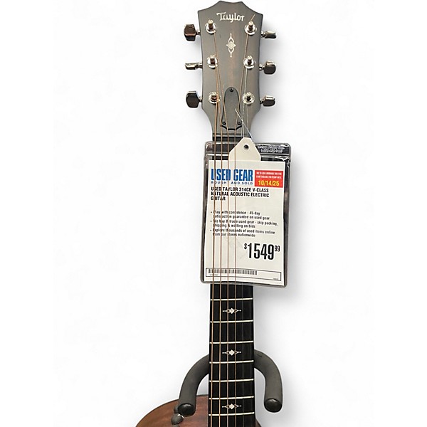 Used Taylor 314CE V-Class Natural Acoustic Electric Guitar