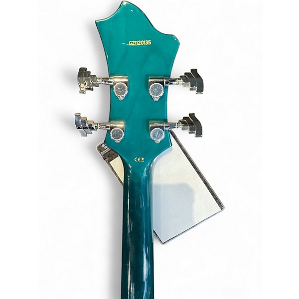 Used Hagstrom Viking Ocean Turquoise Electric Bass Guitar