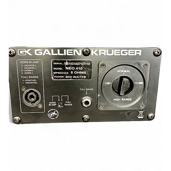 Used Gallien-Krueger Neo 410 800W 8Ohm 4x10 Bass Cabinet