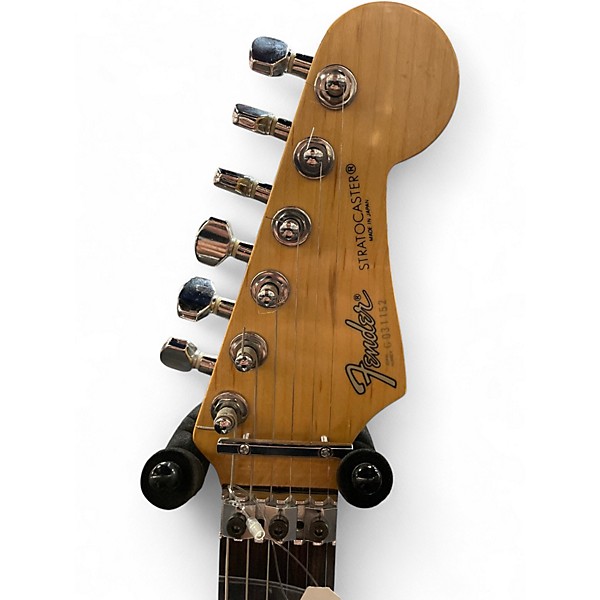 Used Fender Standard Stratocaster HSS Black and White Solid Body Electric Guitar