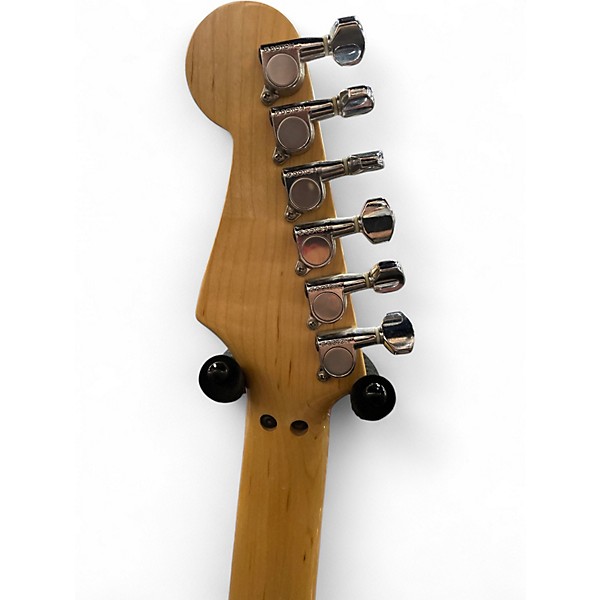 Used Fender Standard Stratocaster HSS Black and White Solid Body Electric Guitar