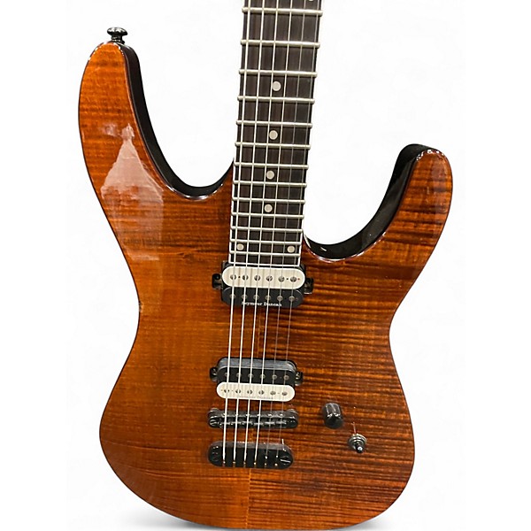 Used Dean MD24 HARDTAIL Tiger Eye Solid Body Electric Guitar