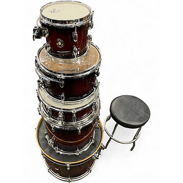 Used Gretsch Drums 5 Piece Catalina Maple DEEP CHERRY BURST Drum Kit