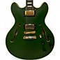 Used D'Angelico DLX DCSP Emerald Green Hollow Body Electric Guitar