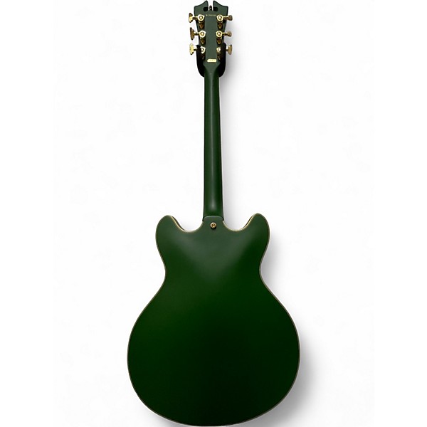 Used D'Angelico DLX DCSP Emerald Green Hollow Body Electric Guitar
