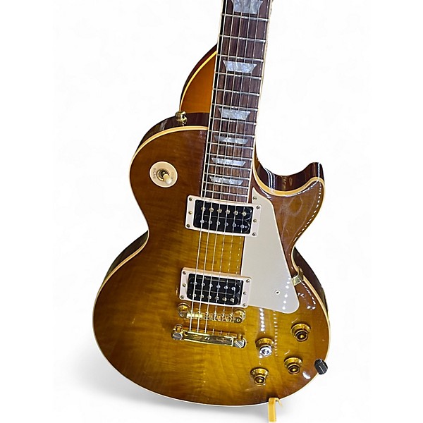 Vintage 1998 Gibson Jimmy Page No 2 Les Paul Aged Signed Honey Burst Solid Body Electric Guitar