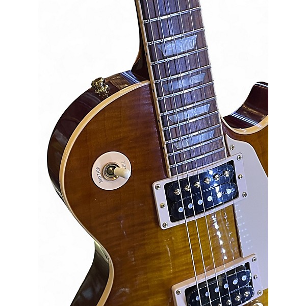 Vintage 1998 Gibson Jimmy Page No 2 Les Paul Aged Signed Honey Burst Solid Body Electric Guitar