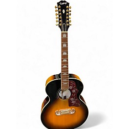 Used Epiphone J-200 12 Sunburst 12 String Acoustic Guitar