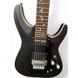 Used 2000s Schecter Guitar Research DIAMOND SERIES DAMIEN Black Solid Body Electric Guitar