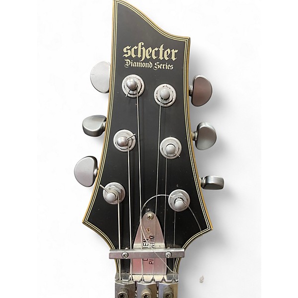 Used 2000s Schecter Guitar Research DIAMOND SERIES DAMIEN Black Solid Body Electric Guitar