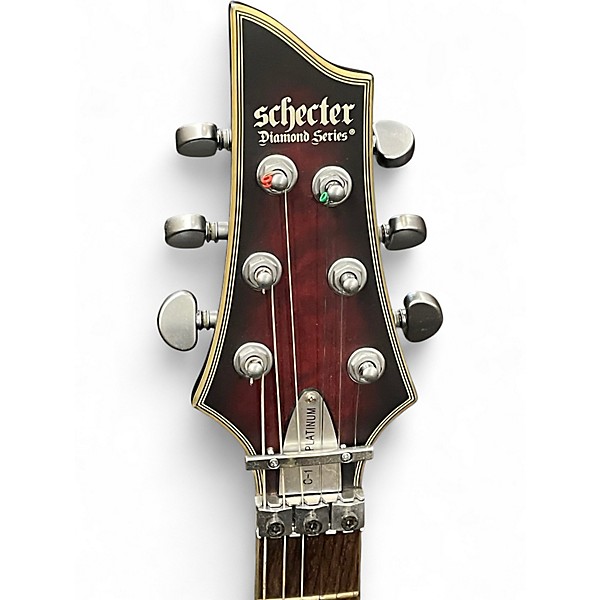 Used Schecter C1 PLATINUM FR Crimson Burst Solid Body Electric Guitar