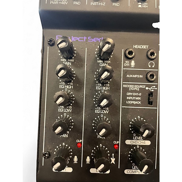 Used Project Series usb mix 4 Powered Mixer