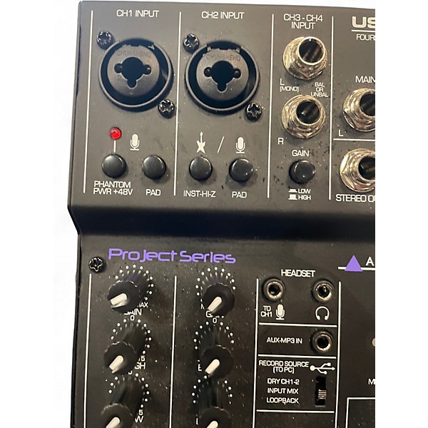 Used Project Series usb mix 4 Powered Mixer