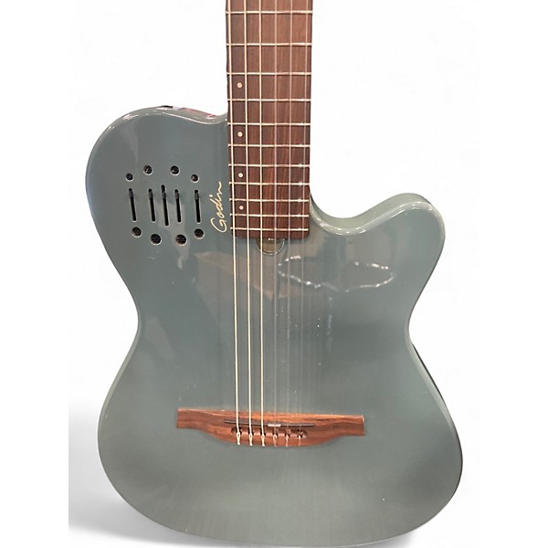 Used Godin MULTIAC MUNDIAL ARCTIK BLUE Classical Acoustic Electric Guitar