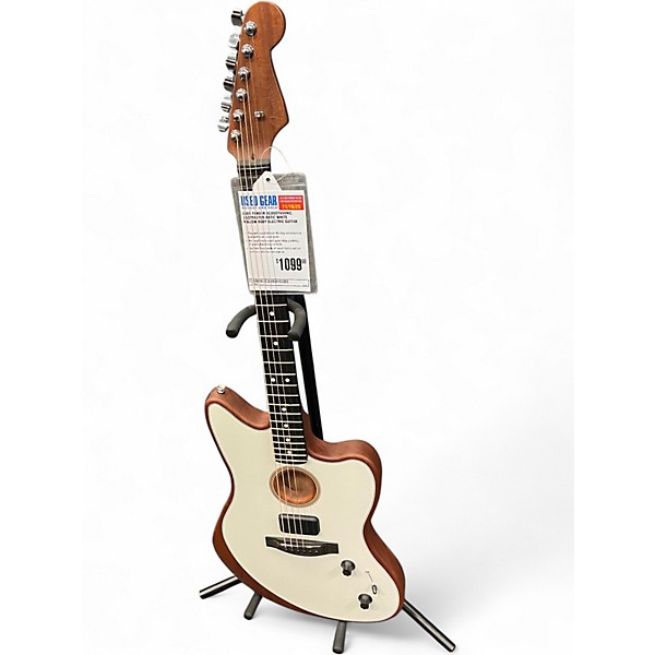 Used Fender Acoustasonic Jazzmaster Artic White Hollow Body Electric Guitar