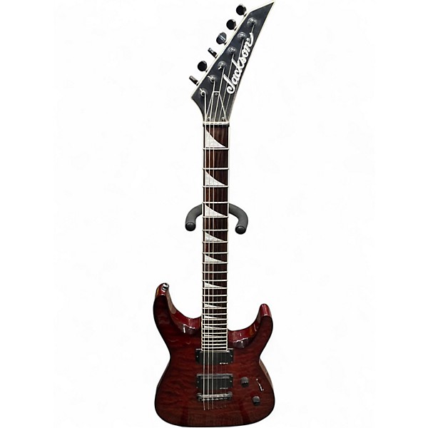 Used Jackson DKXT Dinky TRANSPARENT RED Solid Body Electric Guitar