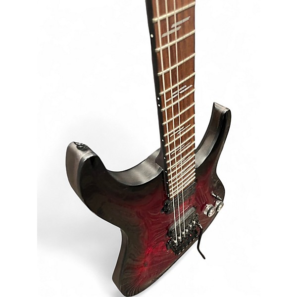 Used Schecter Guitar Research OMEN ELITE Crimson Red Burst Solid Body Electric Guitar