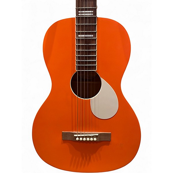 Used Recording King RPS7MOR Orange Acoustic Electric Guitar