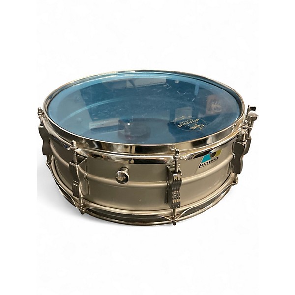 Vintage 1970s Ludwig 14in Acrolite Snare Silver Drum